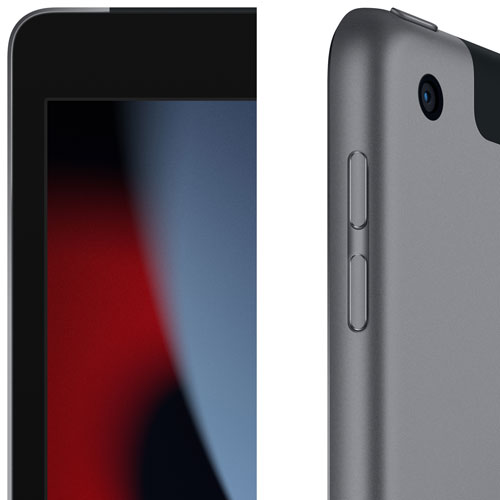 iPad 10,2 po 256 Go avec Wi-Fi et 4G LTE d'Apple offert par Fido - Gris cosmique