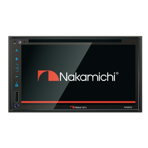 Nakamichi NA6605 Récepteur DVD double DIN 6,8" avec Bluetooth et Apple CarPlay/Android Auto
