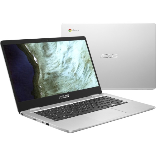 ASUS Chromebook C423NA-DH02 14 inch Intel Celeron N3350 1.1GHz- 4GB LPDDR4- 32GB eMMC- USB3.1- Chrome Notebook (Silver)