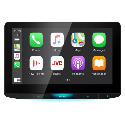 JVC KW-Z1000W Floating 10" Digital Media Receiver with Apple CarPlay and Android Auto(