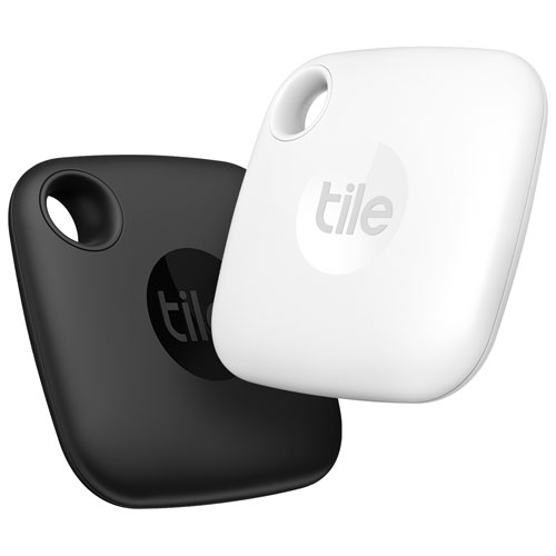 Tile Mate Bluetooth Item Tracker - 2 Pack - Black/White