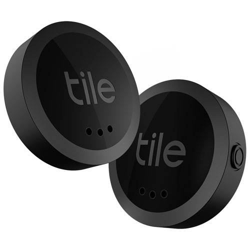 Tile Sticker Bluetooth Item Tracker - 2 Pack - Black
