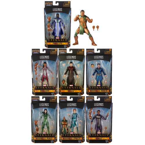 MARVEL  Legends Eternals 6 Inch Action Figure Baf Gilgamesh - Set Of 7 (Build-A-Figure Gilgamesh)