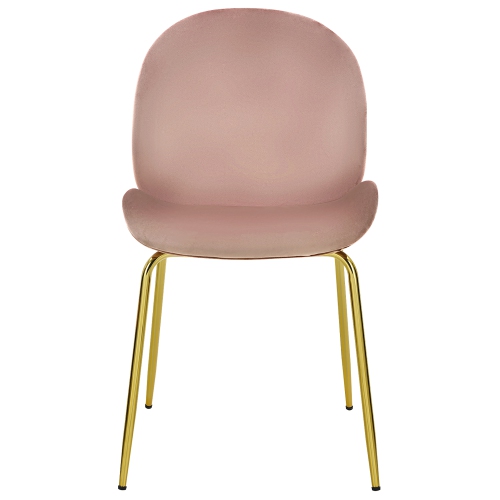 Costway Set of 2 Velvet Dining Chair Accent Chair Side Chair w/Gold Metal Legs