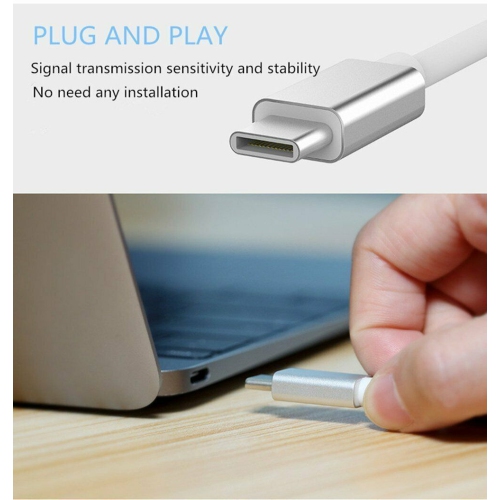 Type C to USB-C HDMI USB 3.0 Converter Adapter Cable 3 in 1 Hub For MacBook Pro