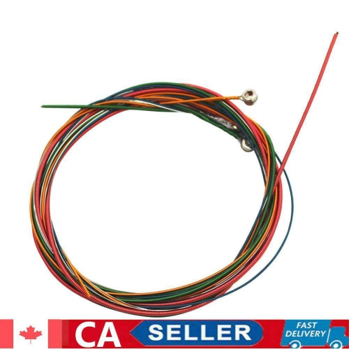6pcs/set Rainbow Colorful Guitar Strings for Folk Acoustic Guitar Parts