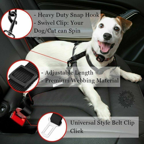 Car seat belt/seatbelt restraint for your pet dog cat when travelling in vehicle