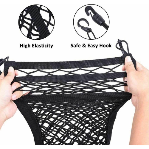 Car Mesh Organizer 3-Layer Dog Net for Car Between Seats Barrier SUV Car Truck