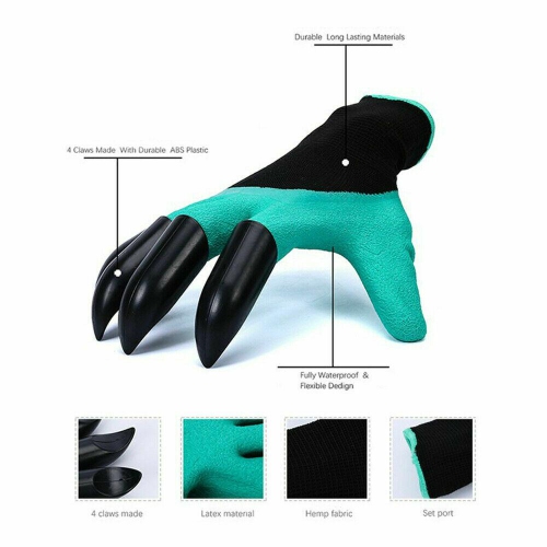 Gants de jardinage avec griffes pour femmes et hommes semences de rabotage pour le jardin
