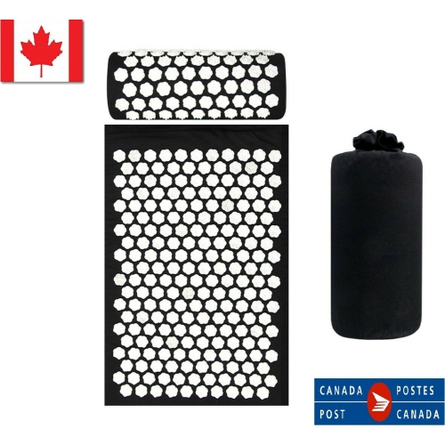 New Yoga Acupressure Massage Mat + Pillow Spiky Pain Stress Soreness Relax Body