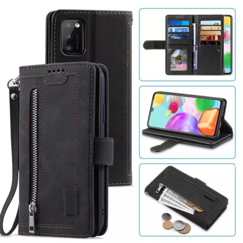 ATLAS  Wallet Case Premium Leather Protector Cover, \w 9-Slots Id&credit Cards Pocket \w Side Cash Pocket \w Stand for Samsung Galaxy Note 20