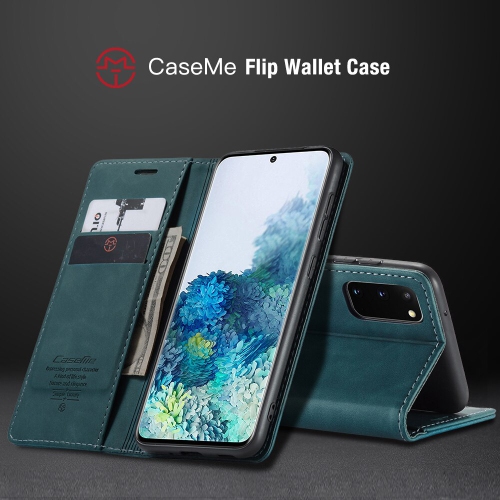 Étui protecteur rabat magnétique en cuir de CaseMe, style sac à main avec carte d'identité et fentes pour cartes de crédit pour Samsung Galaxy S21 -
