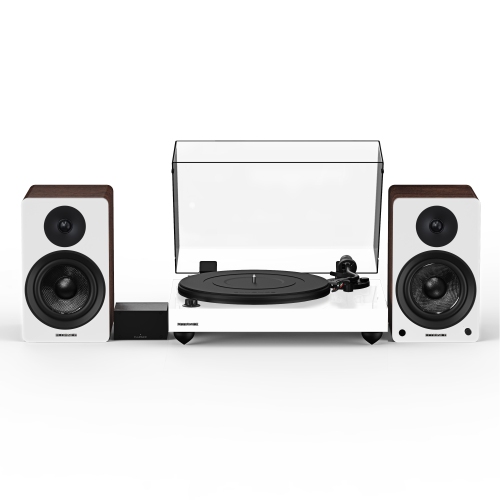 FLUANCE  Rt82 Reference High Fidelity Vinyl Turntable, Pa10 Phono Preamp And Ai41 Powered 5" Stereo Bookshelf Speakers
