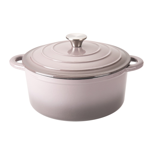 Image 1 of 2.. Hamilton Beach 5.5 Quart Cast Iron Dutch Oven, Grey