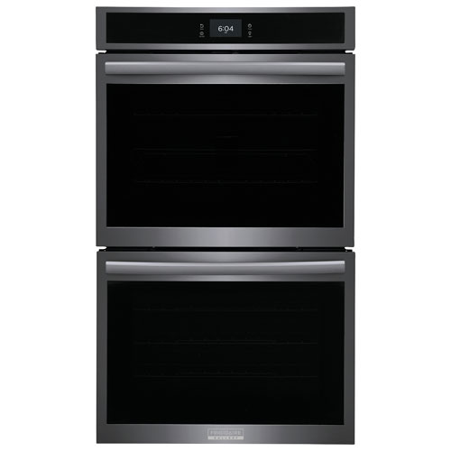 Frigidaire Gallery 30" 10.6 Cu. Ft. Double Electric Wall Oven - Black Stainless