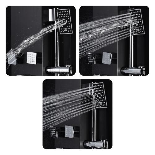 Akuaplus® Nora Shower Panel - Matte Black