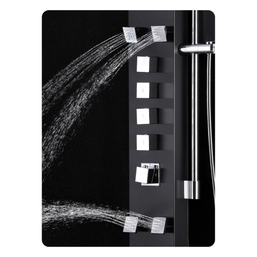 Akuaplus® Nora Shower Panel - Matte Black