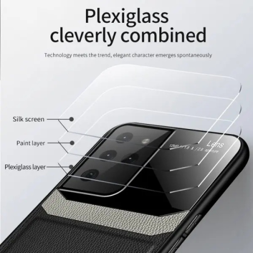 Étui en Cuir de PU Anti Choc Coque Mat Ultra Fine Slim Dure Etui de Protection Pour Samsung Galaxy S21