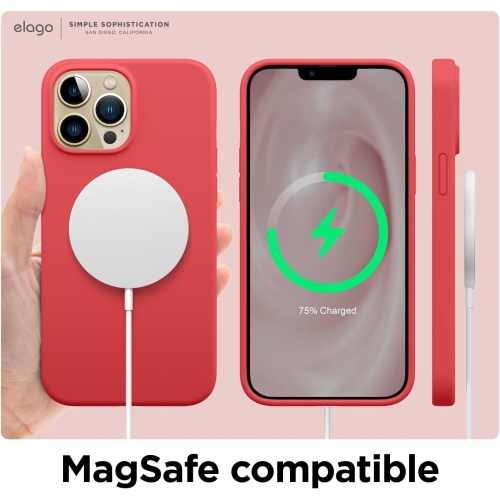 elago Compatible with iPhone 13 Pro Max Case, Liquid Silicone, Full Body Screen Camera Protective Cover, Shockproof, Slim Case, Anti-Scratch Soft