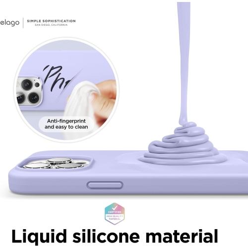 elago Compatible with iPhone 13 Pro Max Case, Liquid Silicone, Full Body Screen Camera Protective Cover, Shockproof, Slim, Anti-Scratch Soft