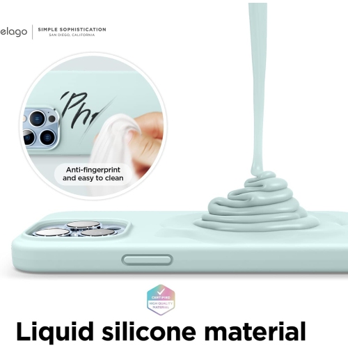 elago Compatible with iPhone 13 Pro Max Case, Liquid Silicone, Full Body Screen Camera Protective Cover, Shockproof, Slim Case, Anti-Scratch Soft