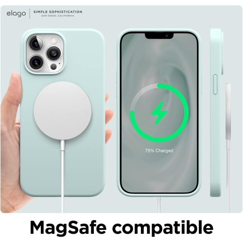 elago Compatible with iPhone 13 Pro Max Case, Liquid Silicone, Full Body Screen Camera Protective Cover, Shockproof, Slim Case, Anti-Scratch Soft