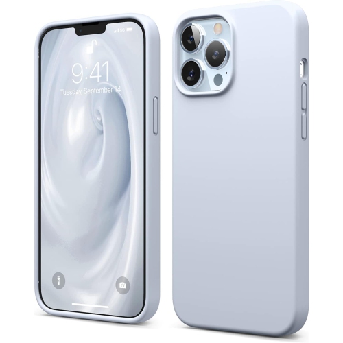 ELAGO  Compatible \w Iphone 13 Pro Max Case, Liquid Silicone, Full Body Screen Camera Protective Cover, Shockproof, Slim, Anti-Scratch Soft