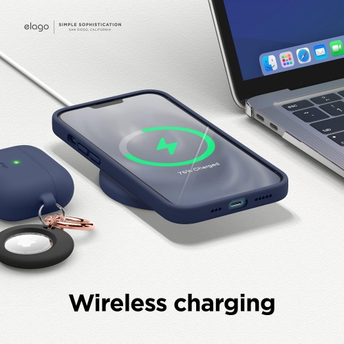 elago Compatible with iPhone 13 Case, Liquid Silicone Case, Full Body Screen Camera Protective Cover, Shockproof, Slim Case, Anti-Scratch Soft