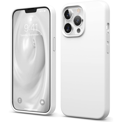 elago Compatible with iPhone 13 Pro Case, Liquid Silicone Case, Full Body Screen Camera Protective Cover, Shockproof, Slim Case, Anti-Scratch Soft
