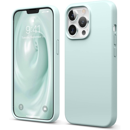 ELAGO  Compatible w Iphone 13 Pro Case, Liquid Silicone Case, Full Body Screen Camera Protective Cover, Shockproof, Slim Case, Anti-Scratch Soft