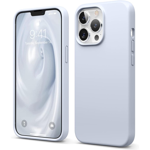 ELAGO  Compatible \w Iphone 13 Pro Case, Liquid Silicone Case, Full Body Screen Camera Cover, Shockproof, Slim Case, Anti-Scratch Soft Microfiber