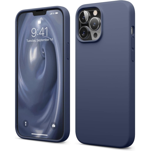 ELAGO  Compatible \w Iphone 13 Pro Max Case, Liquid Silicone, Full Body Screen Camera Protective Cover, Shockproof, Slim, Anti-Scratch Soft