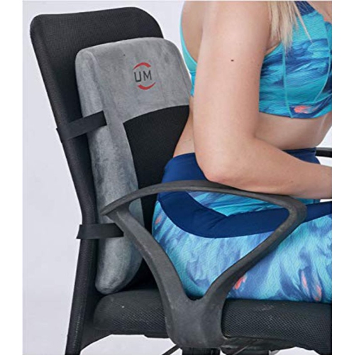 ISTAR Lumbar Support Pillow/Back Cushion, Memory Foam Orthopedic Backrest for Car Seat, Office/Computer Chair and Wheelchair,Breathable & Ergonomic
