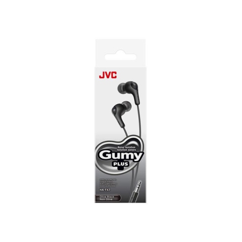 JVC - Wired In-Ear Headphones, Gumy Plus, Black