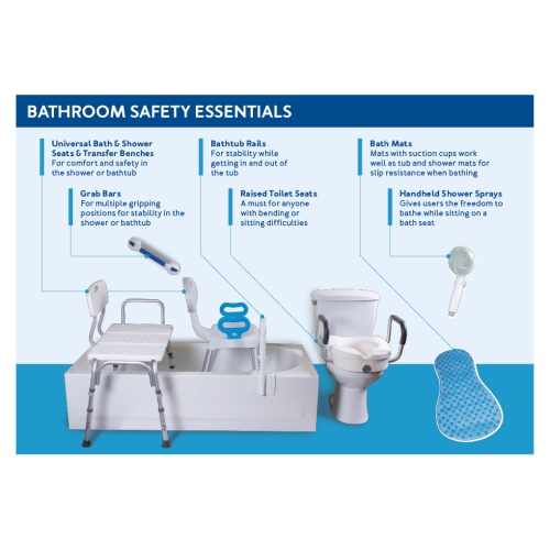 E-Z Lock Raised Toilet Seat w/ Adjustable Armrests