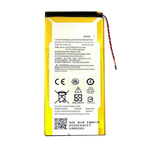 ESOURCE PARTS  Replacement 3000Mah Ga40 Li-Polymer Battery Compatible With Motorola Moto G4 / G4 Plus