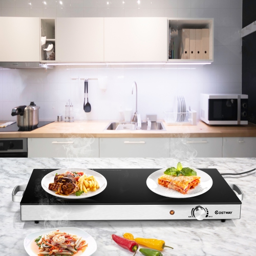 Chauffe-plat électrique à plateau chauffant 22 x 14&nbsp;po avec température réglable de Costway
