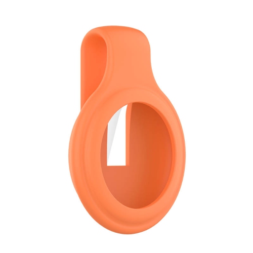 STRAPSCO  Silicone Rubber Clip Apple Airtag Holder - Protective Case - In Peach