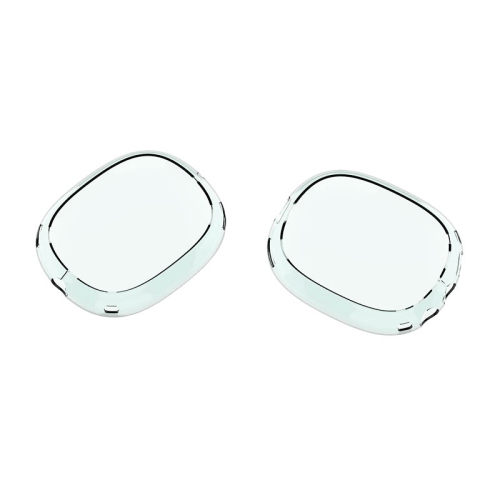 StrapsCo Smooth Silicone Rubber Earphone Covers for Apple AirPods Max - Transparent Aquamarine