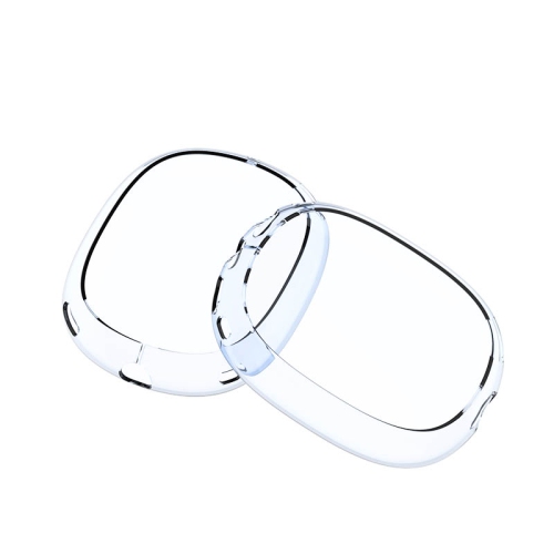 StrapsCo Smooth Silicone Rubber Earphone Covers for Apple AirPods Max - Transparent Blue