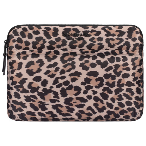 kate spade new york Puffer 14" Laptop Sleeve - Leopard