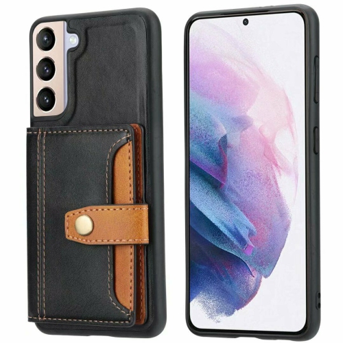 ElinCase Premium Leather Flip Stand Durable Cover Retro Wallet Bag With Credit Cards Holder Stand Protection Phone Cover for Samsung Galaxy S21 PLUS