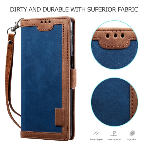 CasePower Leather Case Flip Wallet Case Classic Design with Card Slot and Magnetic Closure Shockproof High Quality Hand made for Samsung Galaxy S21