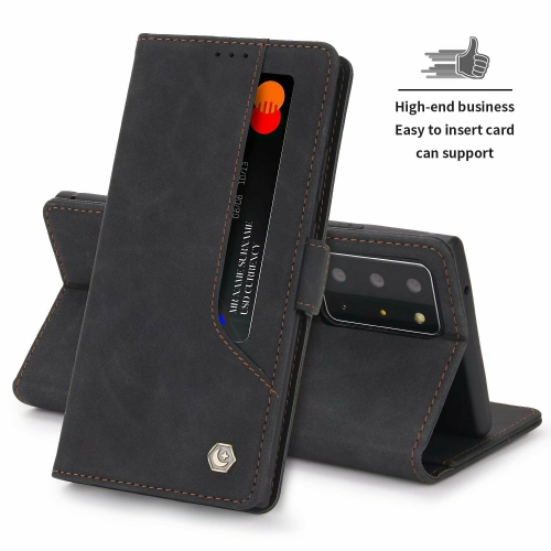 POLA Wallet Case Premium PU Flip Leather Kickstand with Card Holder Strong Magnetic Case Drop Protection Shockproof Cover Suitable for Samsung Galaxy