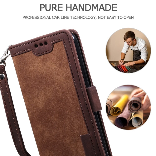 Image 1 of 5.. CasePower Leather Case Flip Wallet Case Classic Design with Card Slot and Magnetic Closure Shockproof High Quality Hand made for Samsung Galaxy NOTE