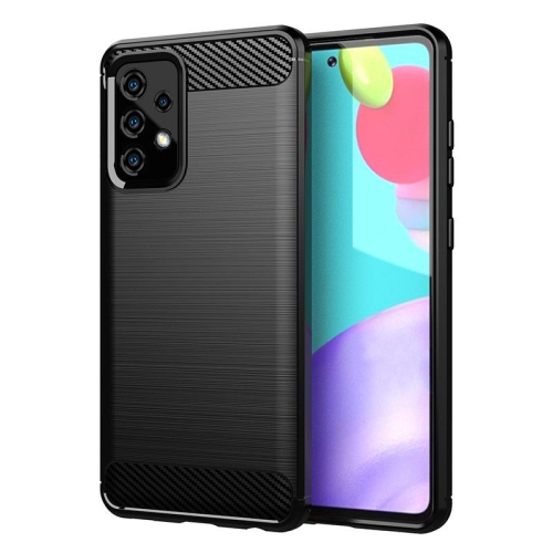 PANDACO Black Brushed Metal Case for Samsung Galaxy A52