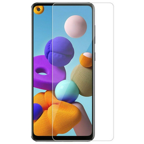 For Samsung Galaxy A21 Case - Shockproof Carbon Fiber TPU Heavy Duty Cover