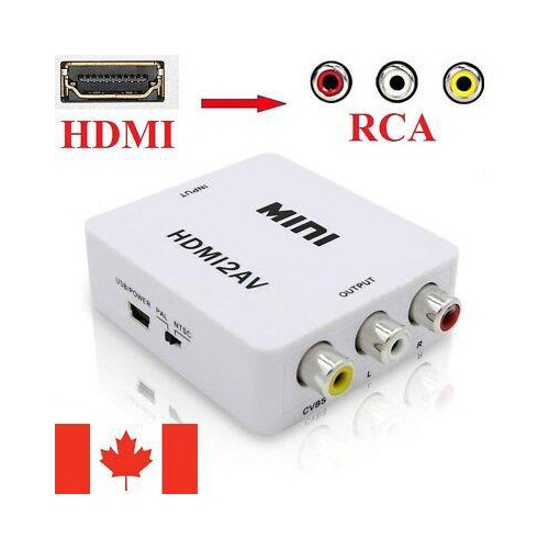 HDMI to RCA 1080P HDMI to 3RCA CVBS AV Composite Converter Video Audio Adapter