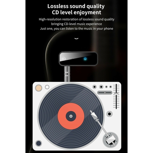 Wireless Bluetooth 5.0 Adapter 3.5mm Aux Audio For Car Mic Music Receiver Stereo