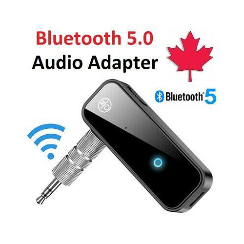 Wireless Bluetooth 5.0 Adapter 3.5mm Aux Audio For Car Mic Music Receiver Stereo